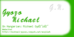 gyozo michael business card